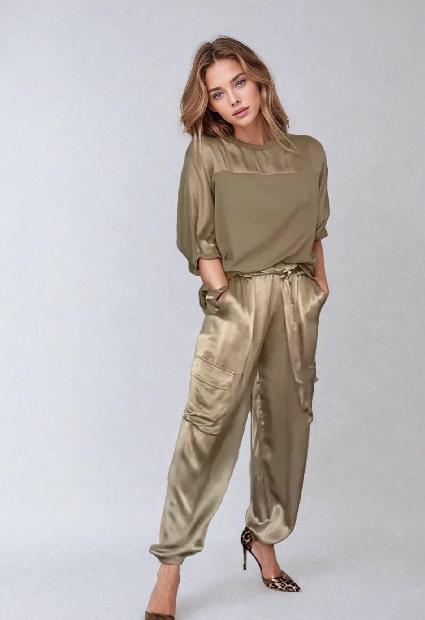 Corinna - Conjunto Satén Versátil