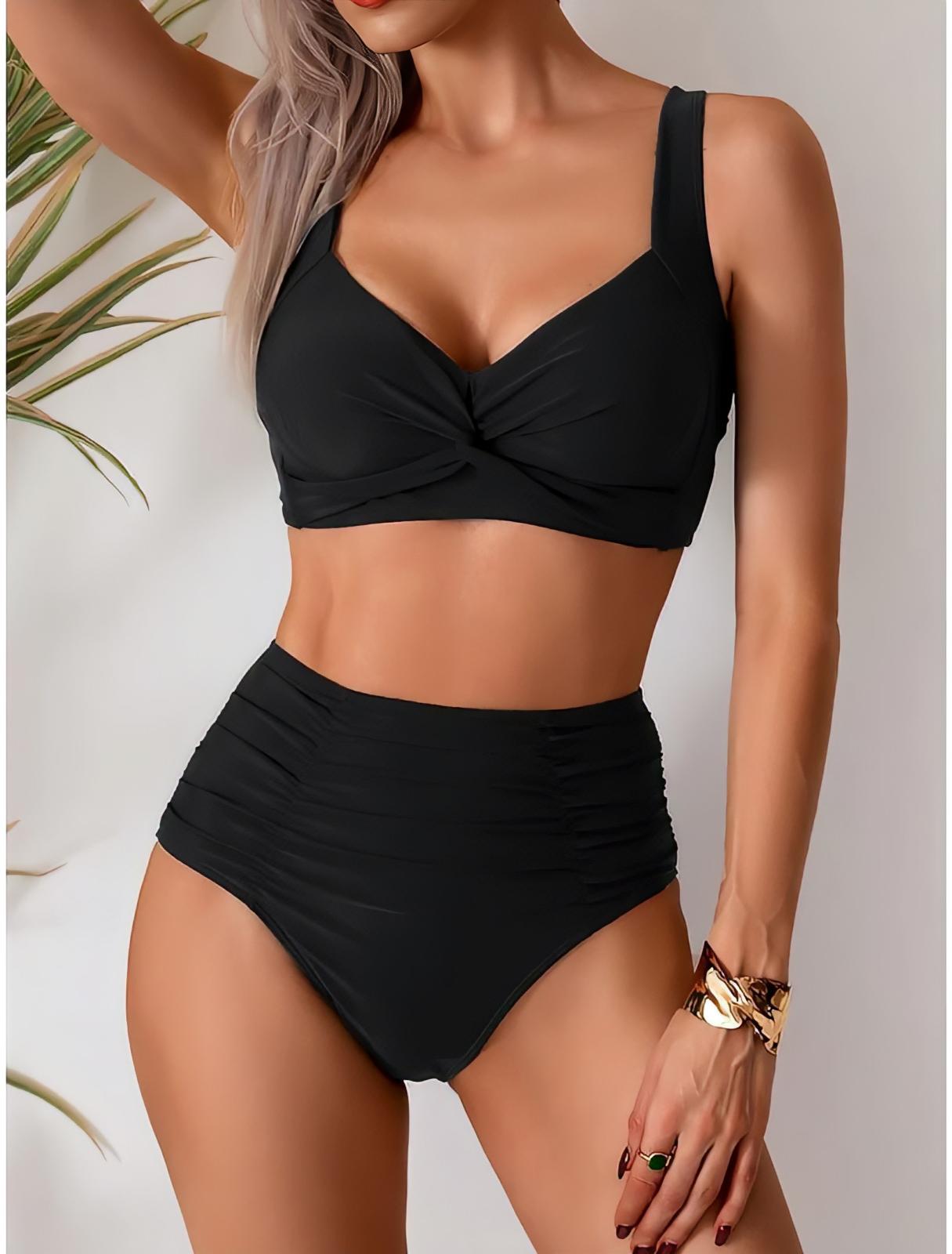 Nicole - Bikini con tejido fruncido