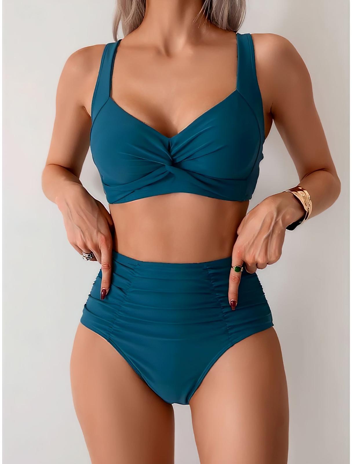 Nicole - Bikini con tejido fruncido