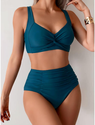 Nicole - Bikini con tejido fruncido