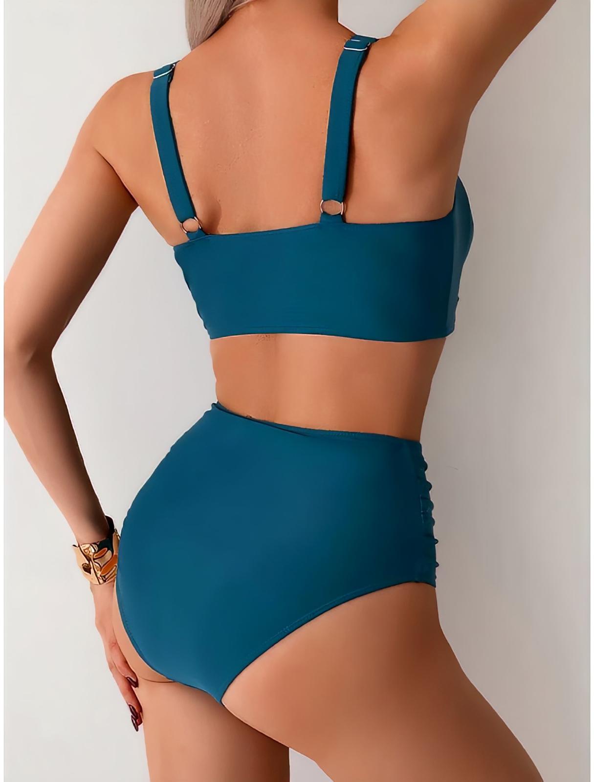 Nicole - Bikini con tejido fruncido