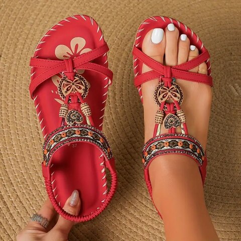 KATHERINE | Sandalias Planas Boho