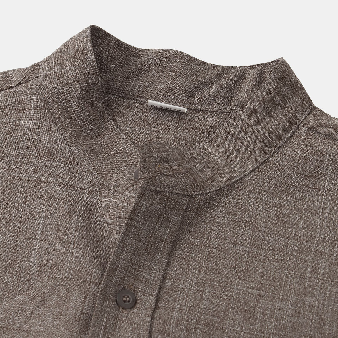 Lenoir™ | Camisa de algodón lisa con botones