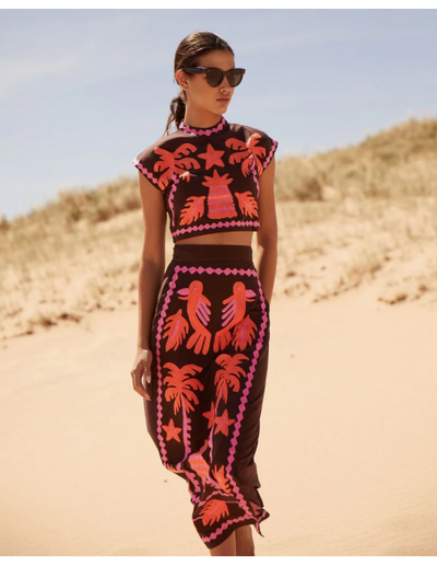 Katia - Conjunto estampado Top y Falda